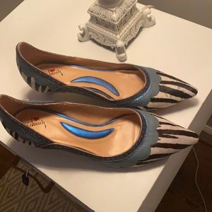 Luichiny zebra fur/leather